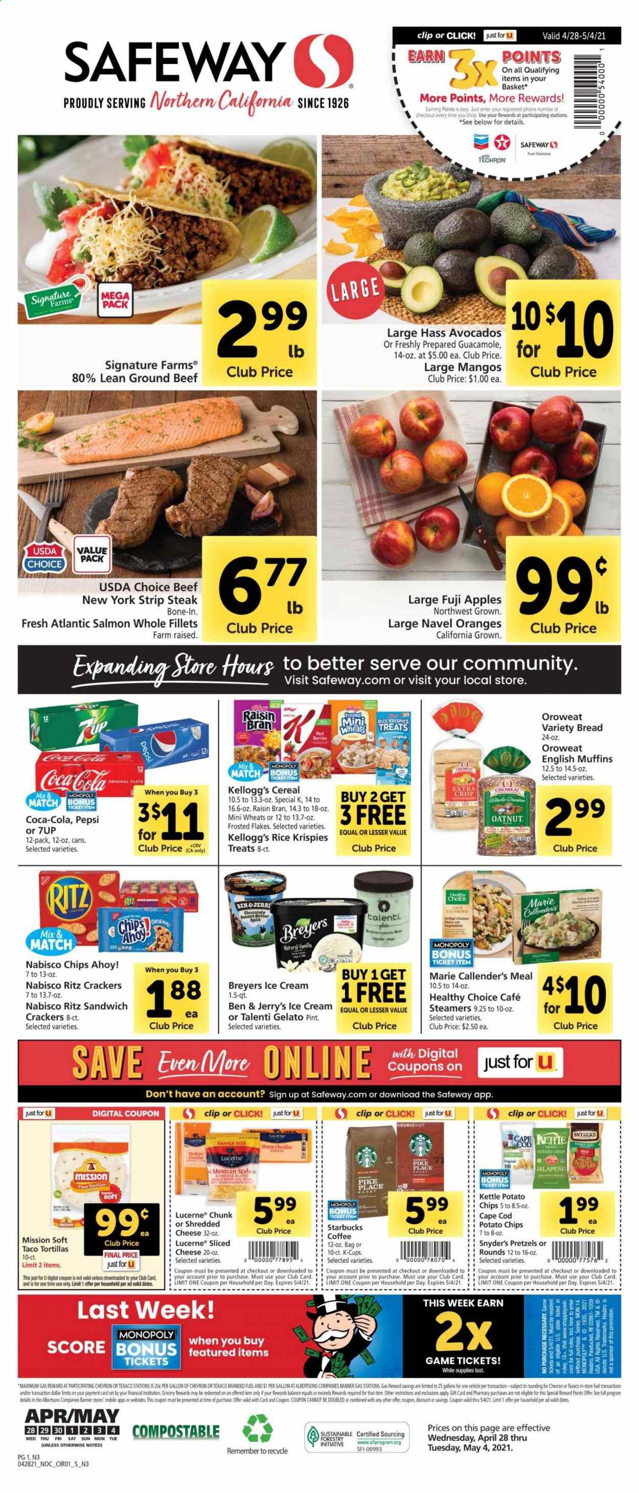 Safeway (AZ, CA, CO, HI, MD, NE, OR, VA, WA) Weekly Ad Flyer April 28 to May 4