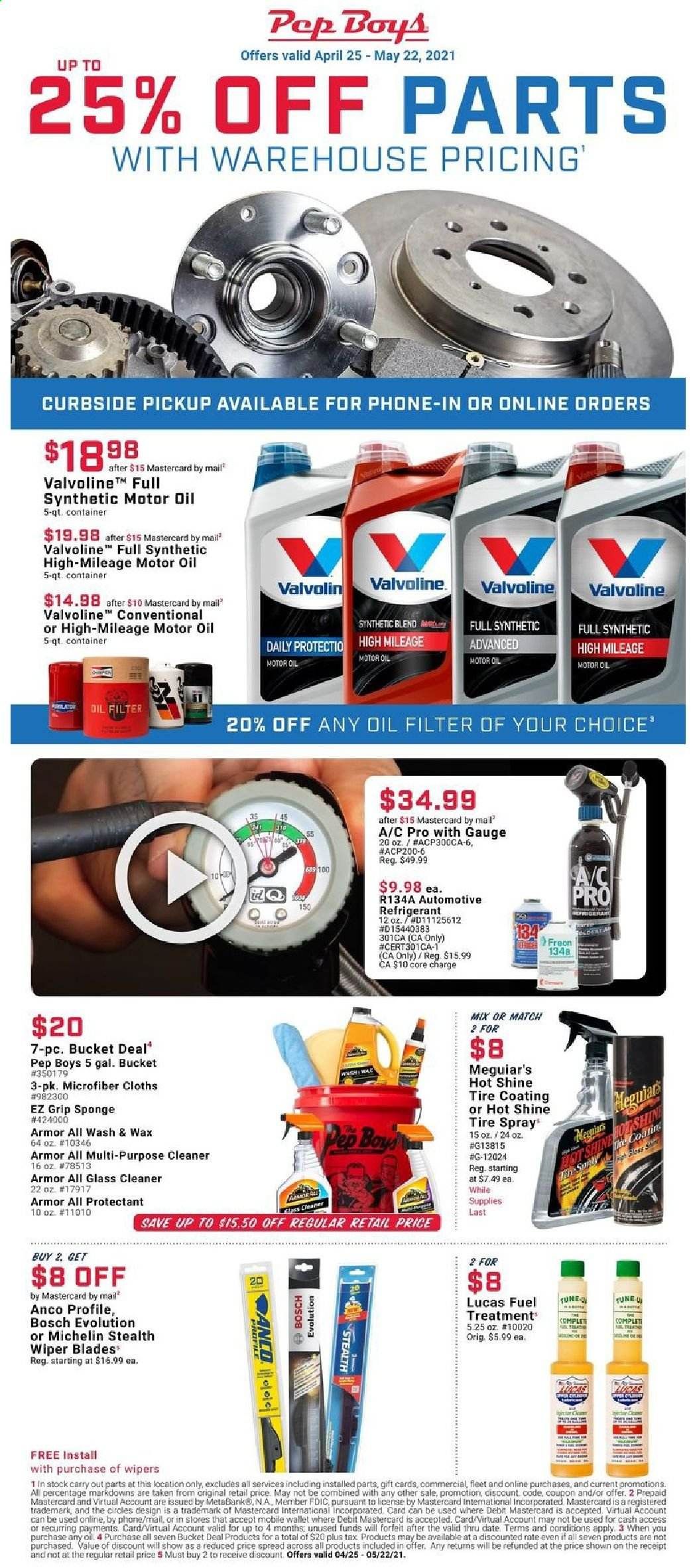 Pep Boys Weekly Ad Flyer April 25 to May 22