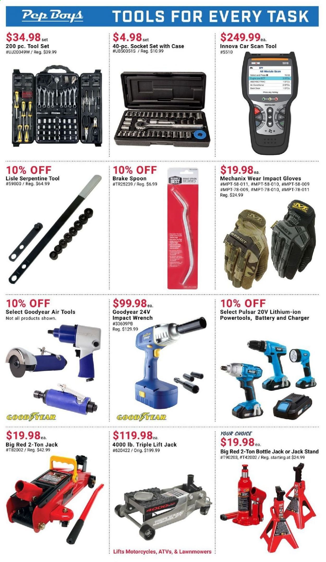 Pep Boys Weekly Ad Flyer April 25 to May 22