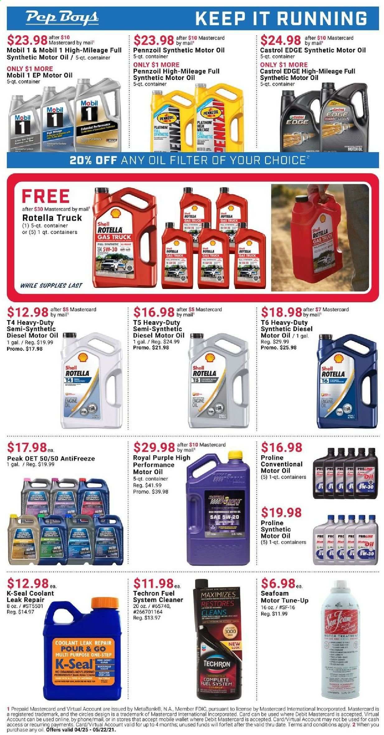 Pep Boys Weekly Ad Flyer April 25 to May 22