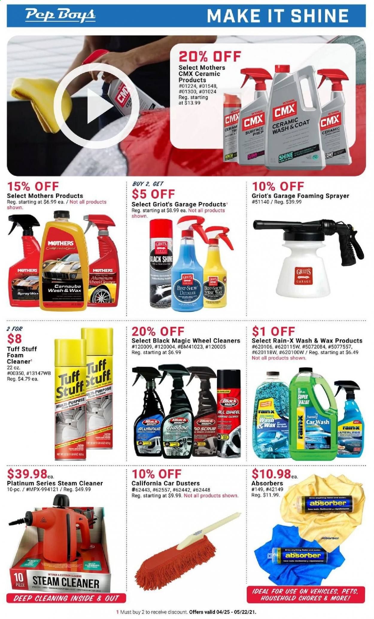 Pep Boys Weekly Ad Flyer April 25 to May 22