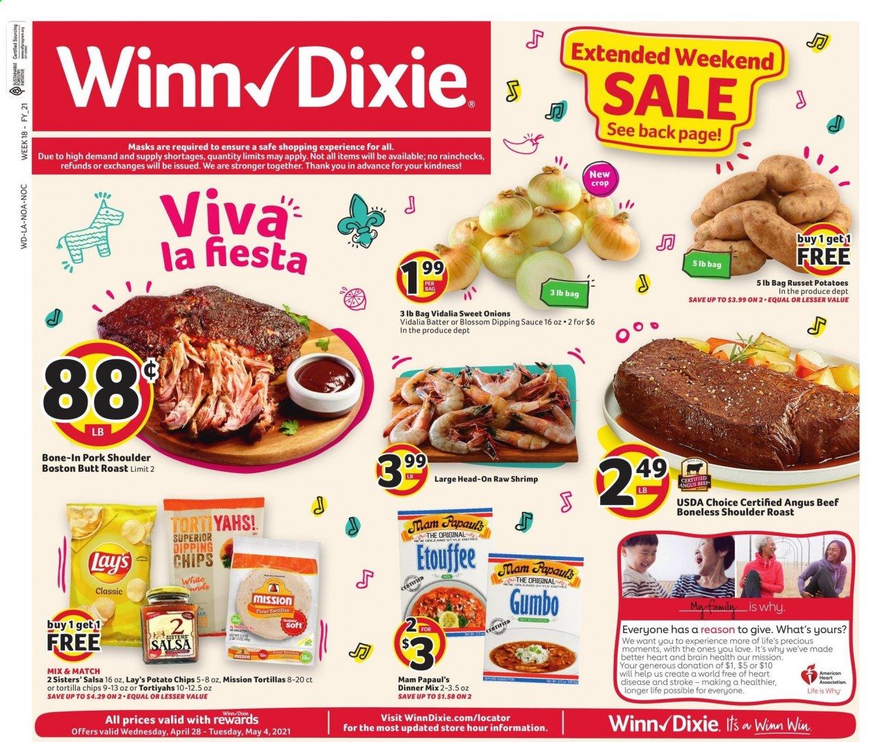 Winn Dixie (AL, FL, GA, LA) Weekly Ad Flyer April 28 to May 4
