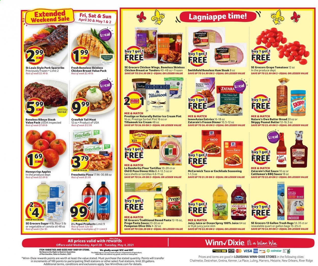 Winn Dixie (AL, FL, GA, LA) Weekly Ad Flyer April 28 to May 4