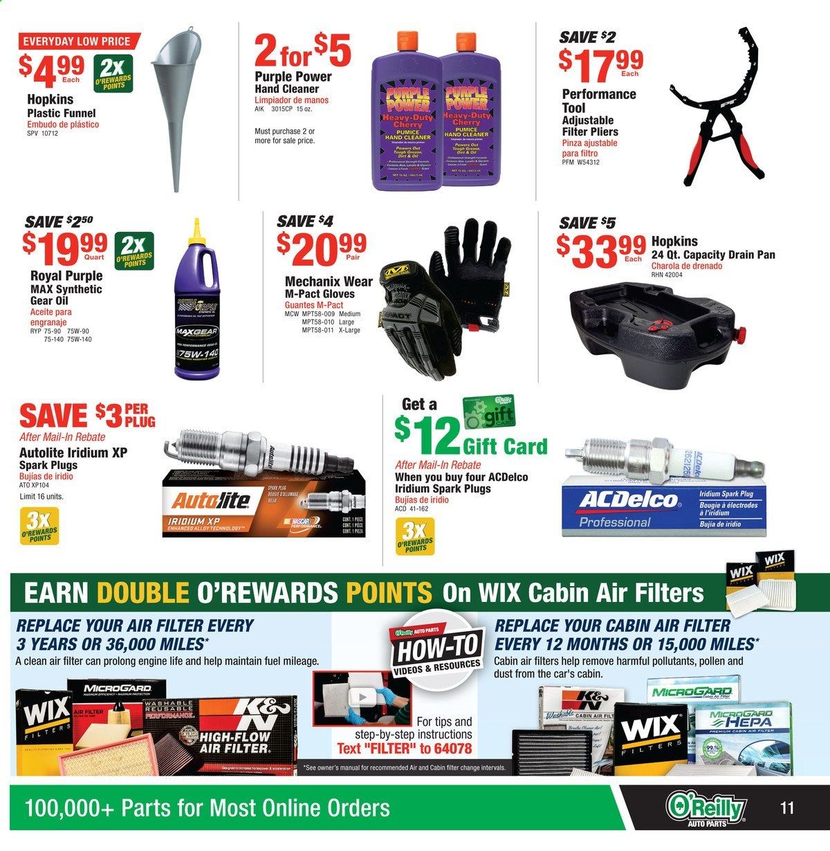 O'Reilly Auto Parts Weekly Ad Flyer April 28 to May 25
