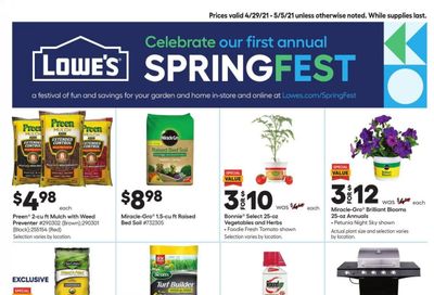 Lowe's Weekly Ad Flyer April 29 to May 5