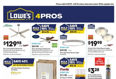 Lowe's Weekly Ad Flyer April 29 to May 5