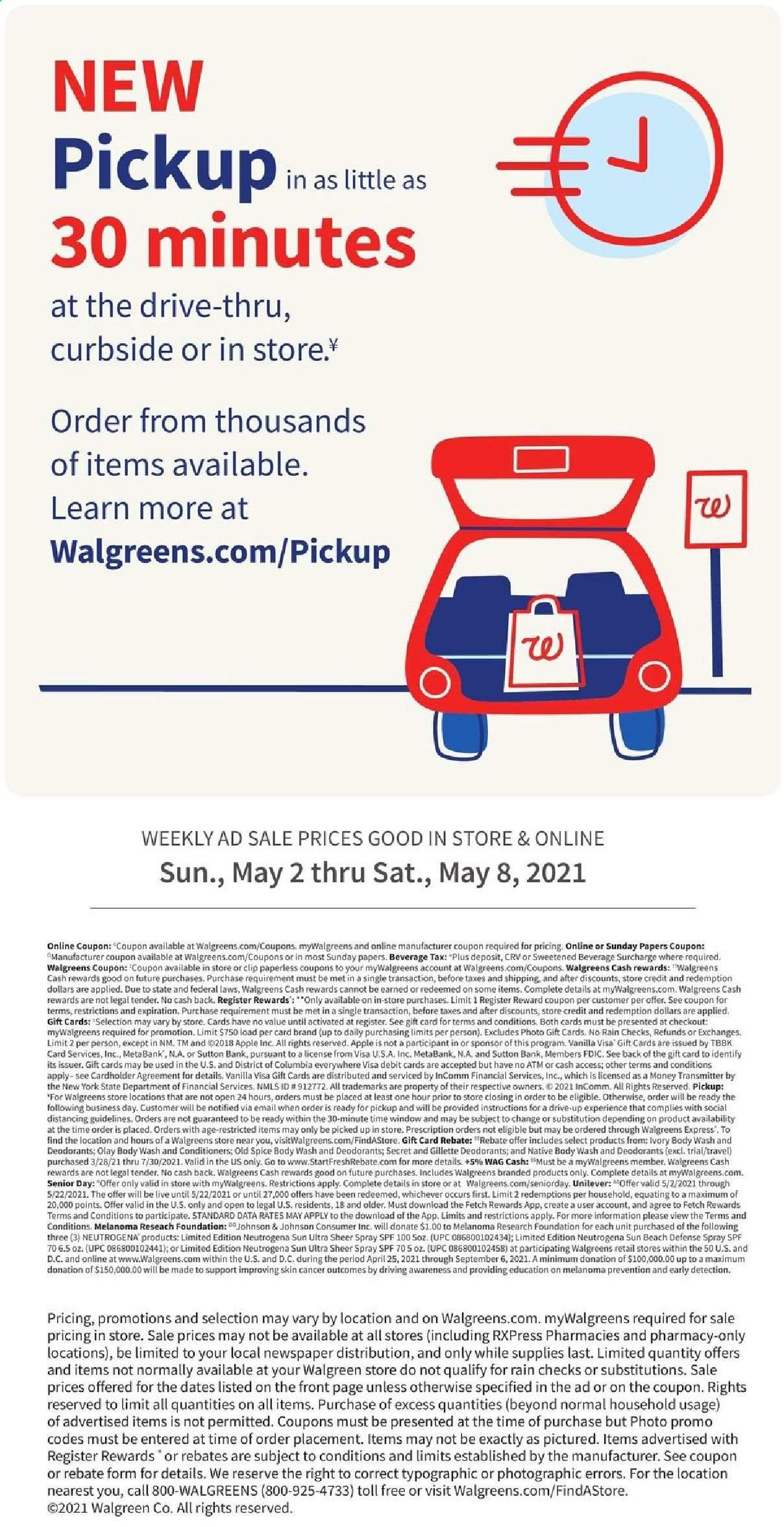 Walgreens Weekly Ad Flyer May 2 to May 8