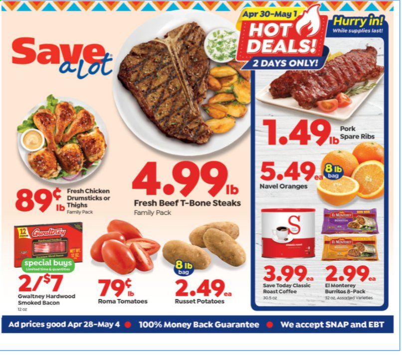 Save a Lot Weekly Ad Flyer April 28 to May 4