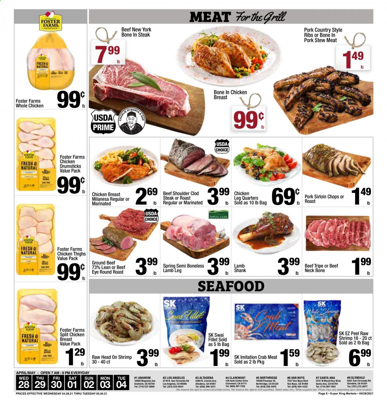 Super King Markets (CA) Weekly Ad Flyer April 28 to May 4