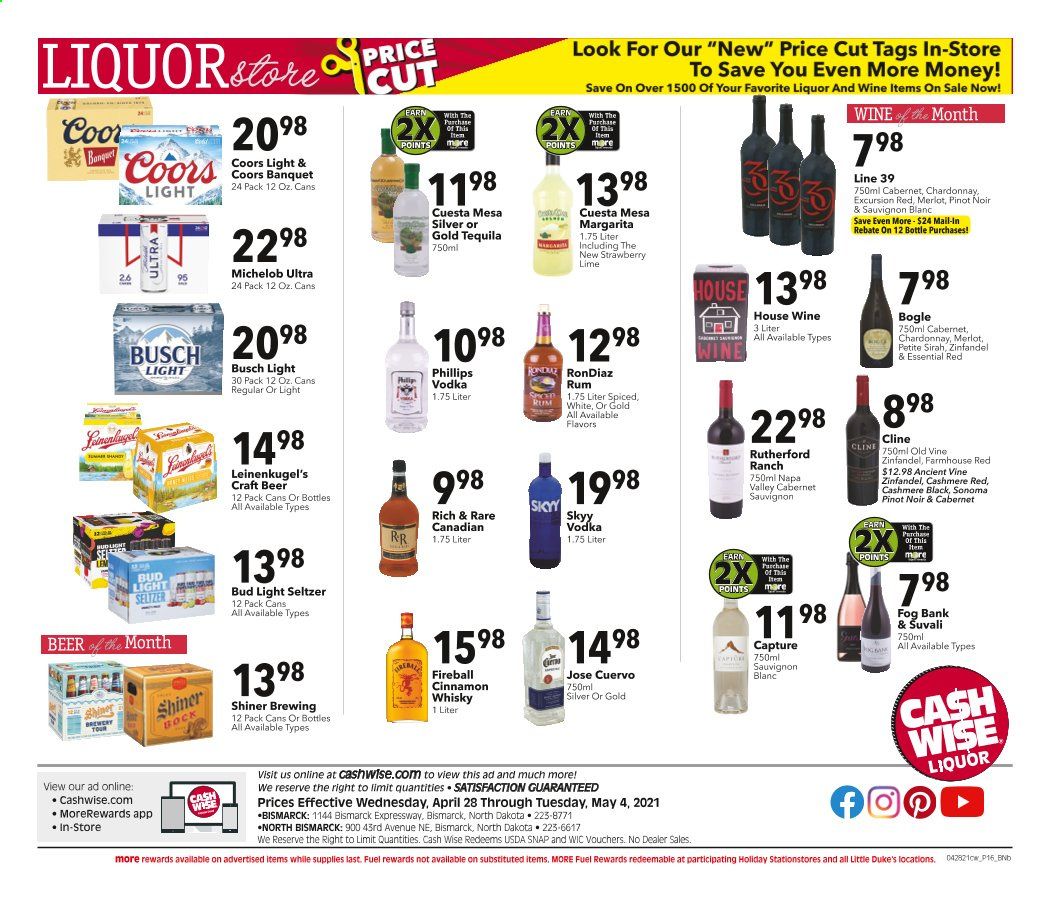 Cash Wise (MN, ND) Weekly Ad Flyer April 28 to May 4