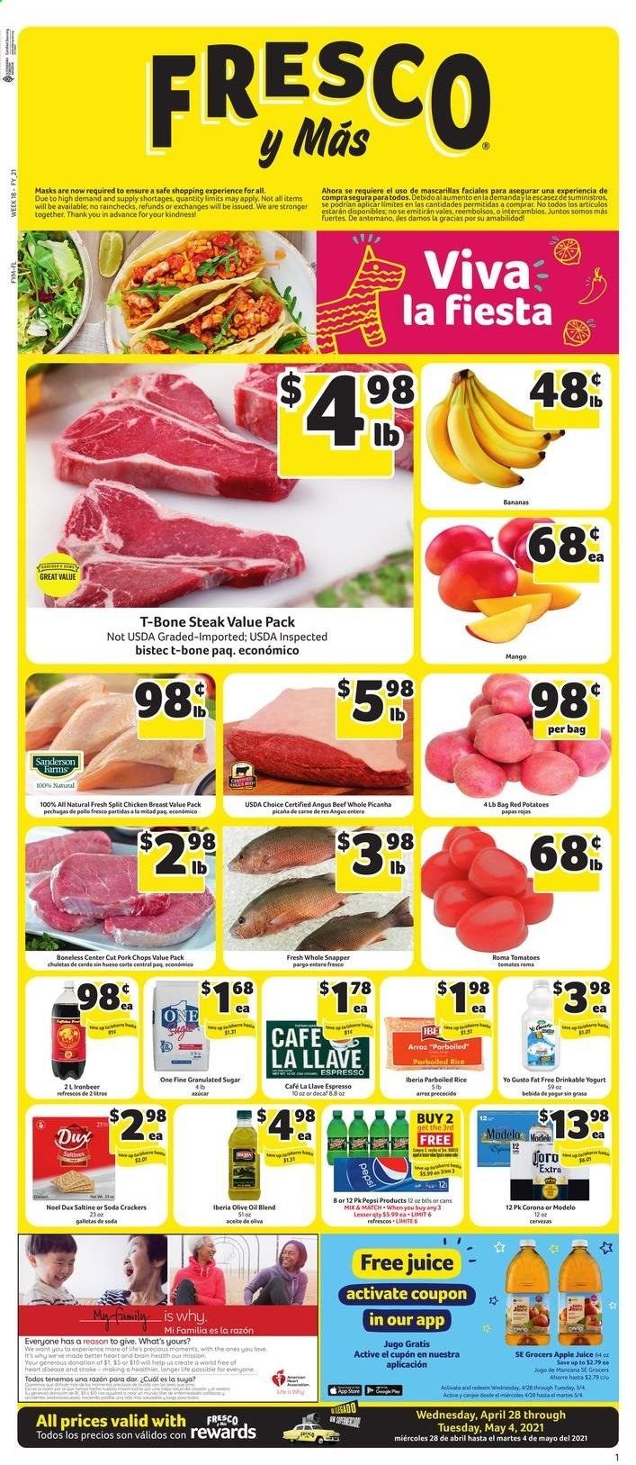Fresco y Más Weekly Ad Flyer April 28 to May 4