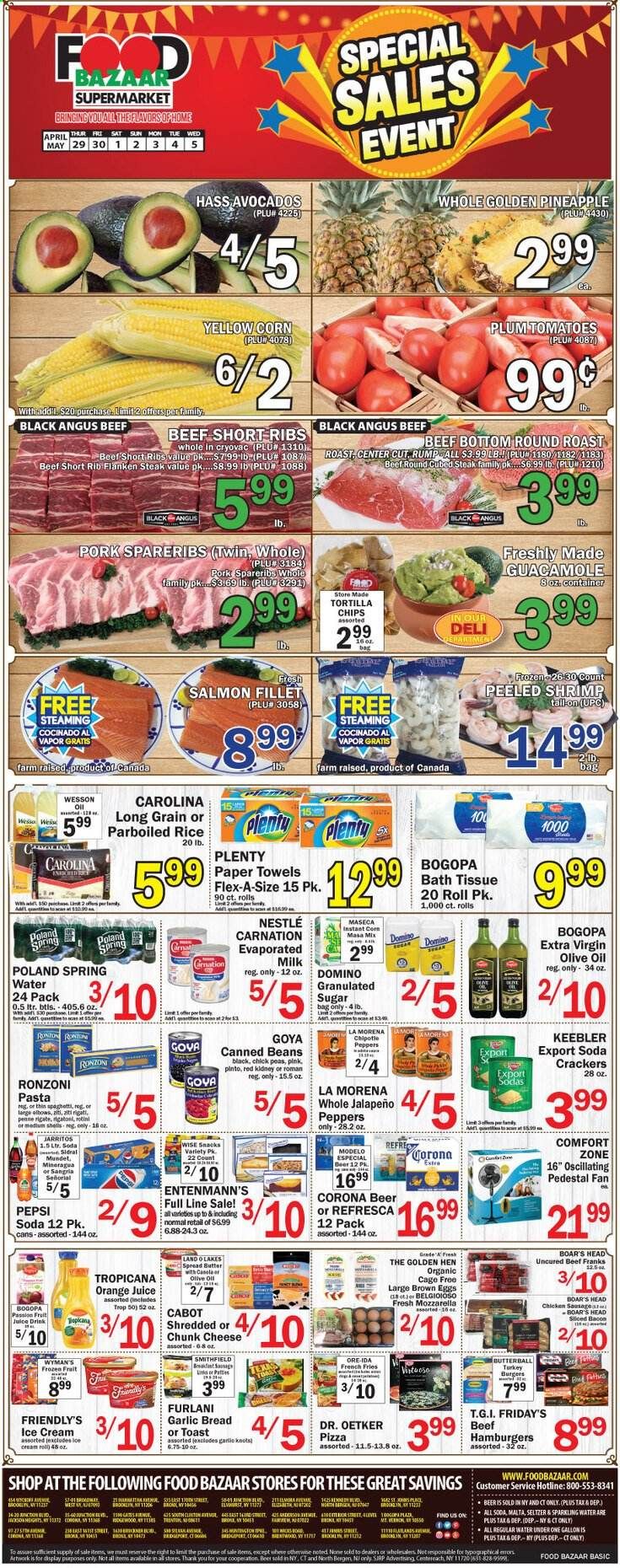 Food Bazaar (CT, NJ, NY) Weekly Ad Flyer April 29 to May 5