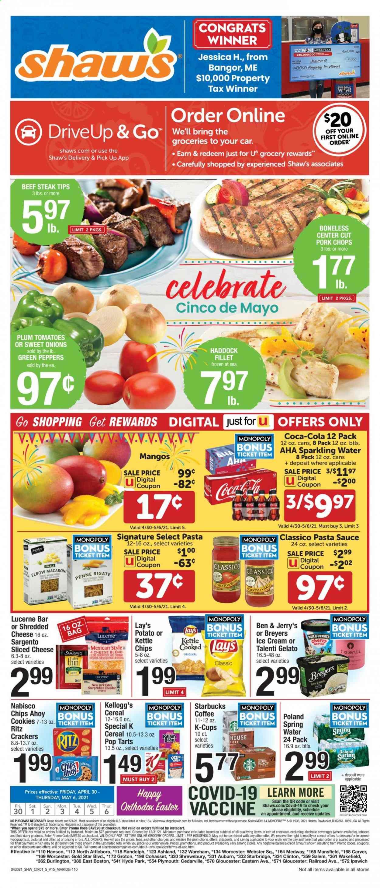 Shaw’s (MA, ME, NH, RI, VT) Weekly Ad Flyer April 30 to May 6