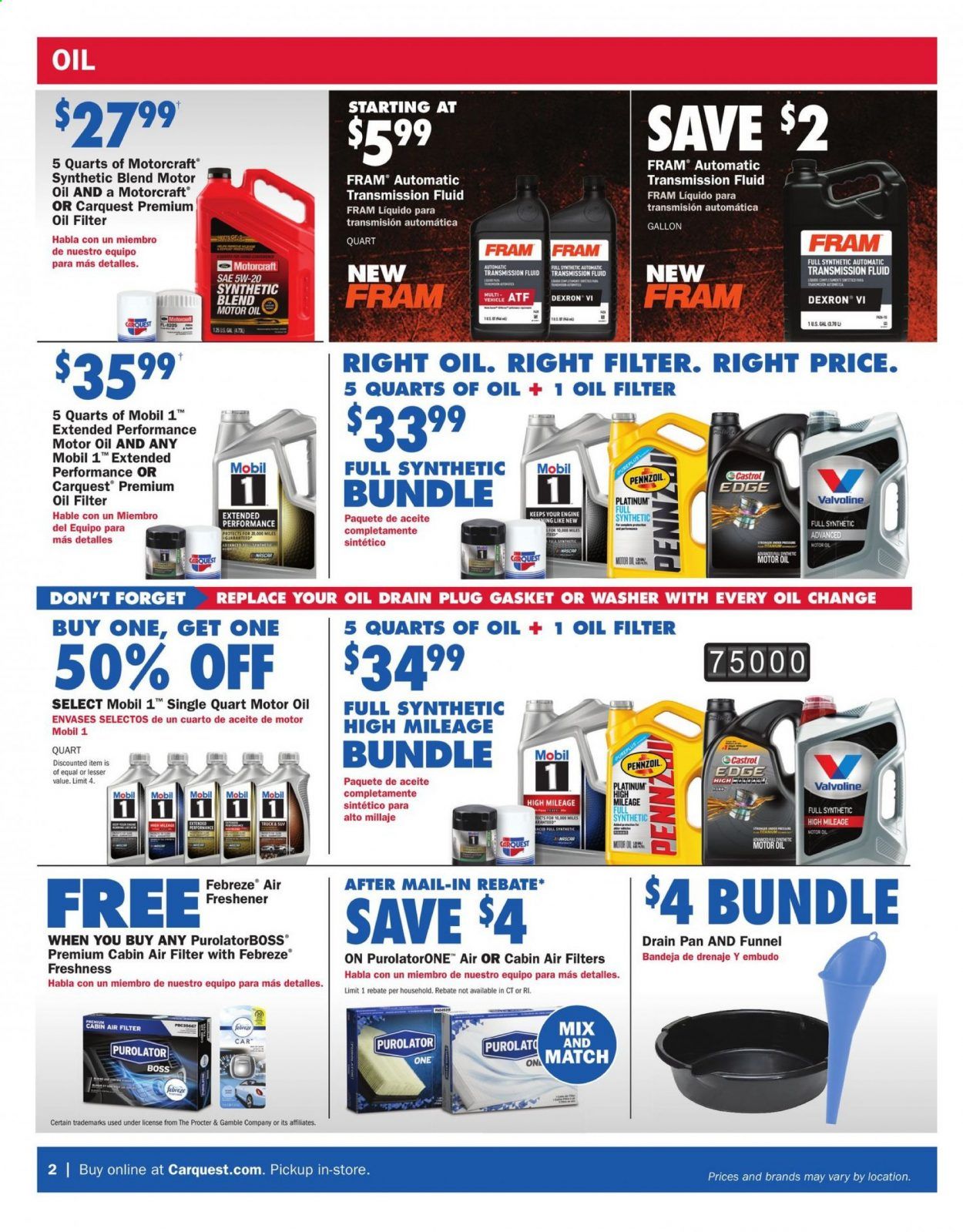 Advance Auto Parts Weekly Ad Flyer April 29 to May 26