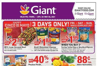 Giant Food Weekly Ad Flyer April 30 to May 6