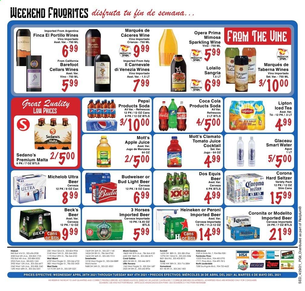 Sedano's (FL) Weekly Ad Flyer April 28 to May 4