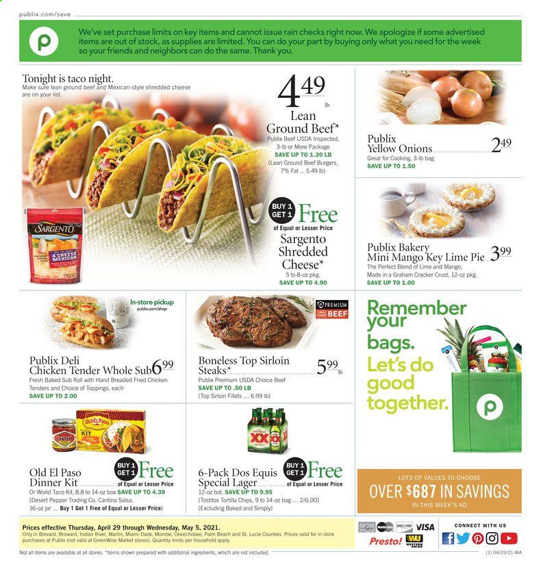 Publix (AL, FL, GA, NC, SC, TN) Weekly Ad Flyer April 29 to May 5