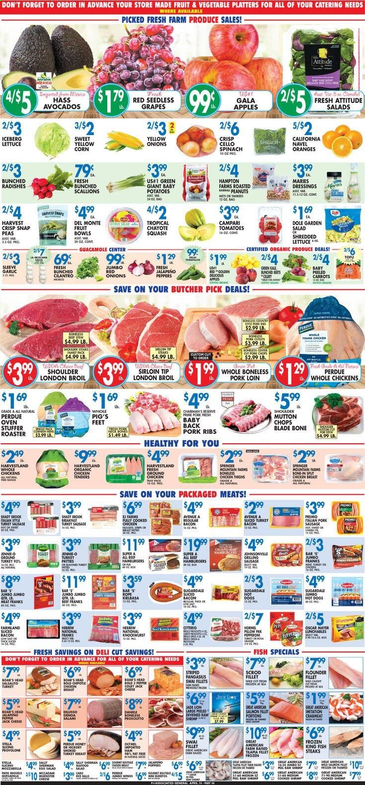 Associated Supermarkets Weekly Ad Flyer April 30 to May 6