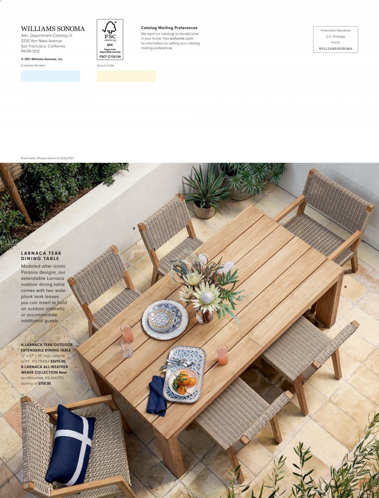 Williams-Sonoma Weekly Ad Flyer April 30 to May 7