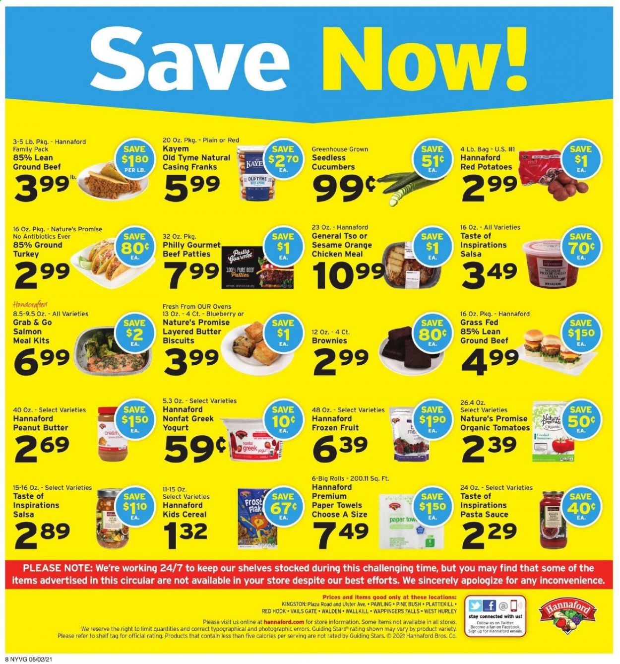 Hannaford (NY) Weekly Ad Flyer May 2 to May 8