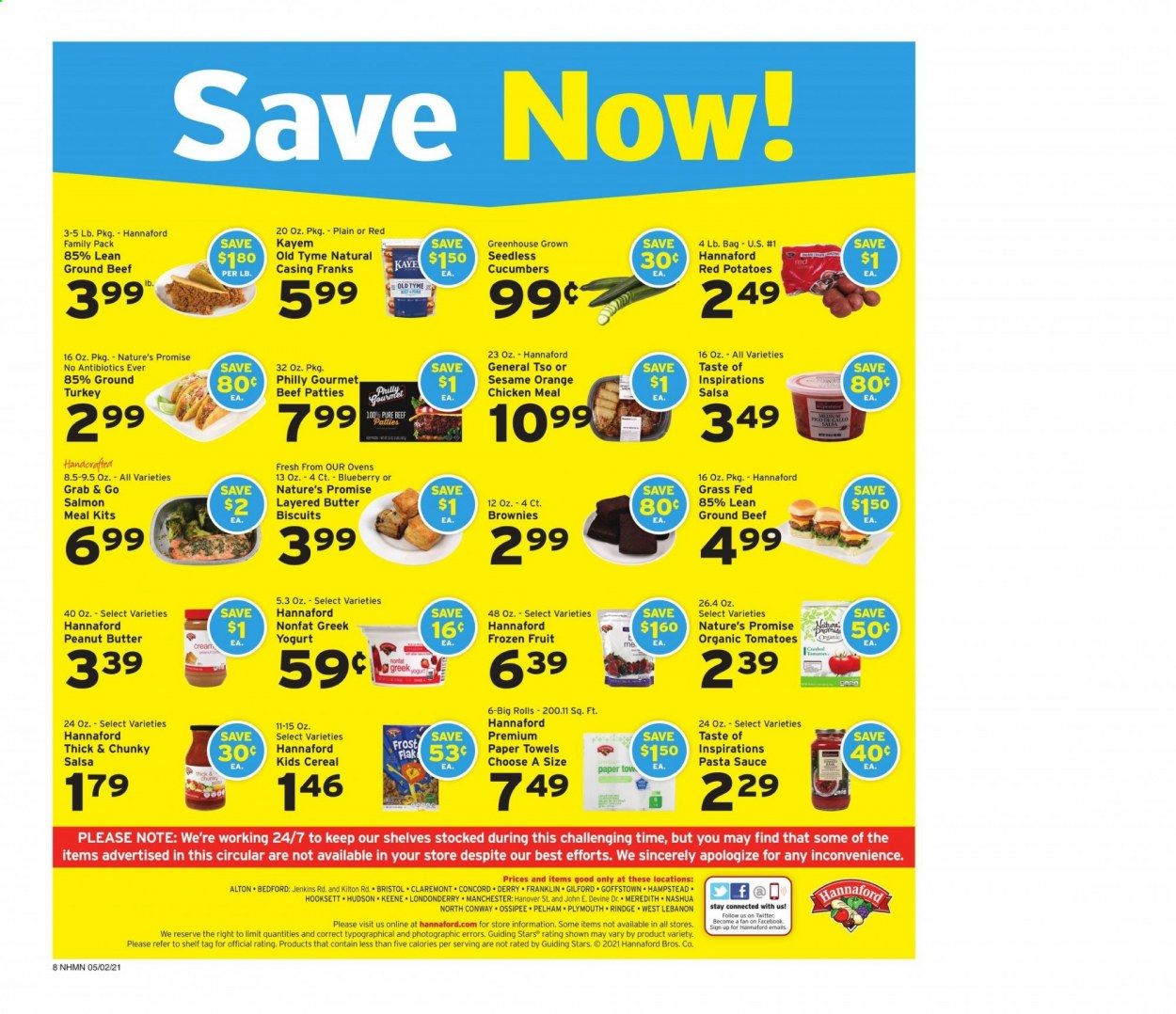 Hannaford (NH) Weekly Ad Flyer May 2 to May 8