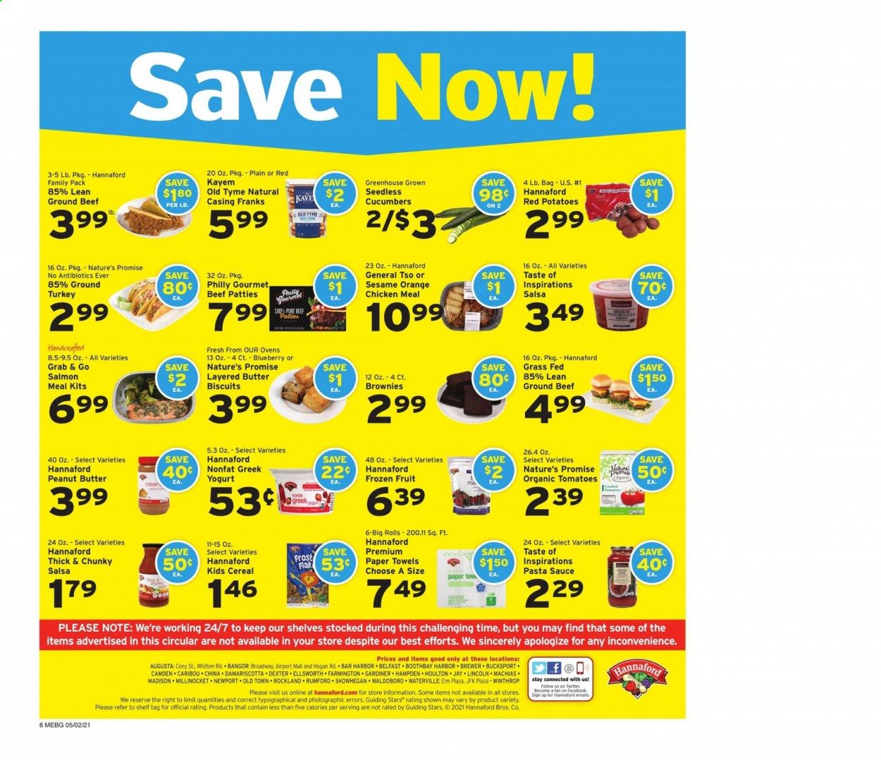 Hannaford (ME) Weekly Ad Flyer May 2 to May 8