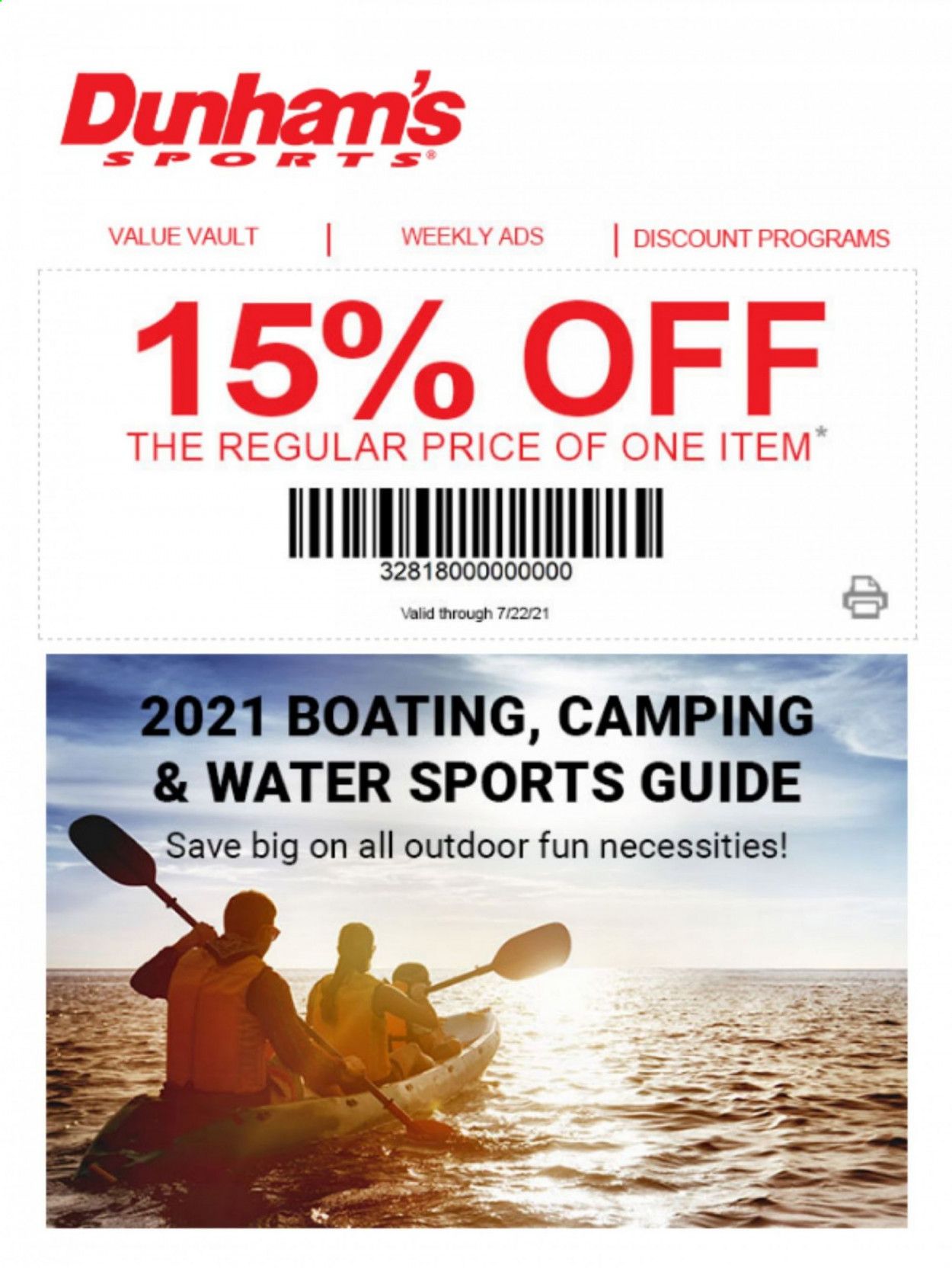 Dunham's Sports Weekly Ad Flyer April 29 to July 22