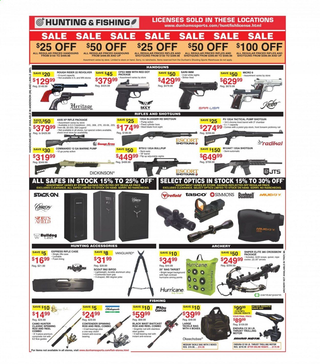 Dunham's Sports (MI, PA, WI) Weekly Ad Flyer May 1 to May 6