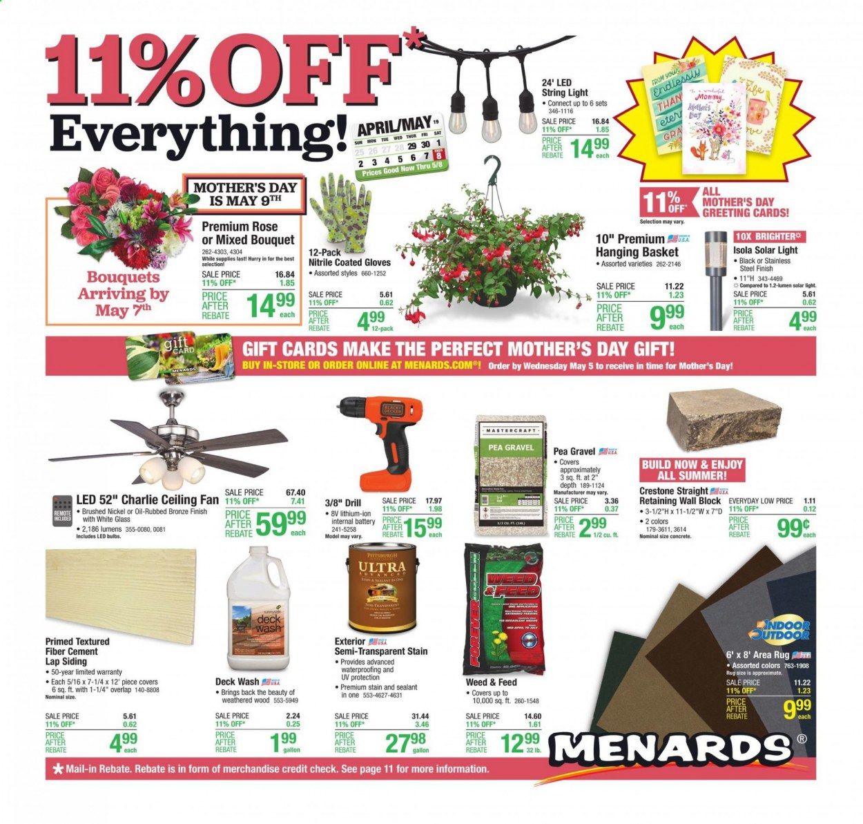 Menards Weekly Ad Flyer April 29 to May 8