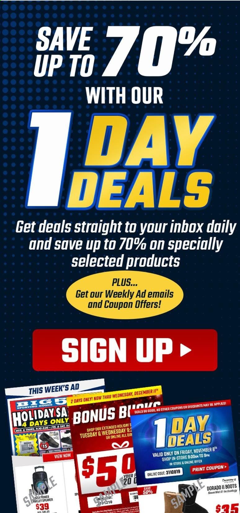 Big 5 Weekly Ad Flyer May 2 to May 8