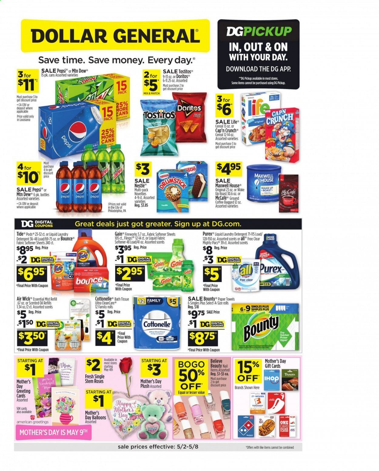 Dollar General (LA) Weekly Ad Flyer May 2 to May 8