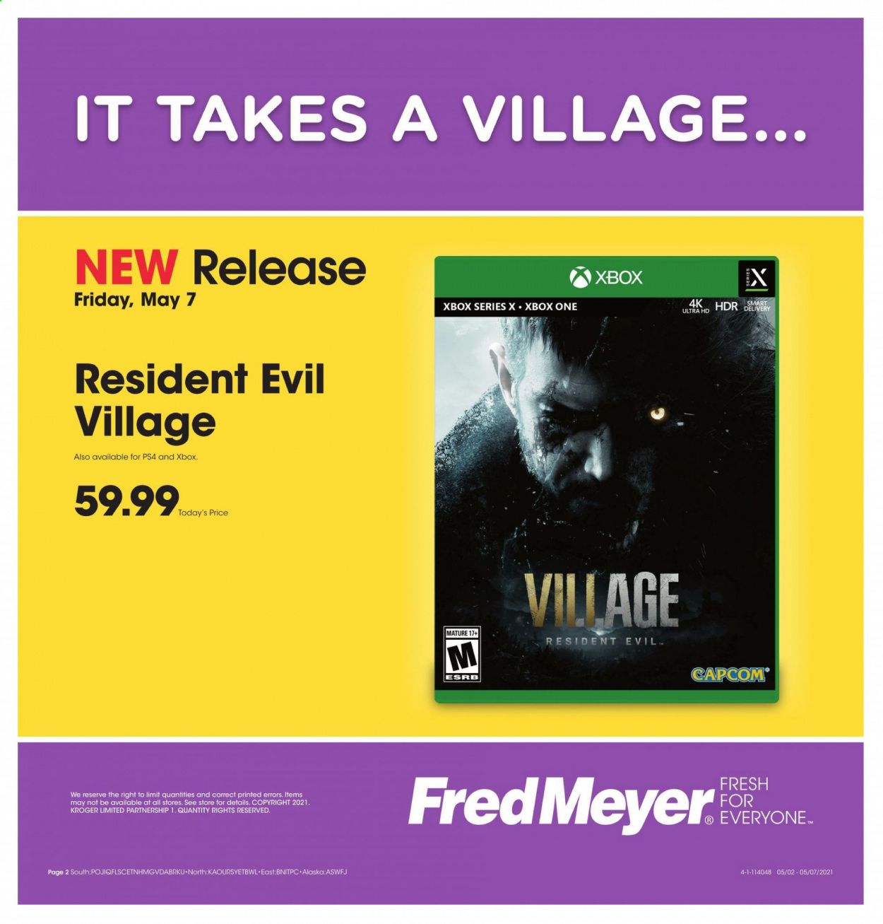 Fred Meyer (DC, DE, NJ, NY, PA, VA) Weekly Ad Flyer May 4 to May 7