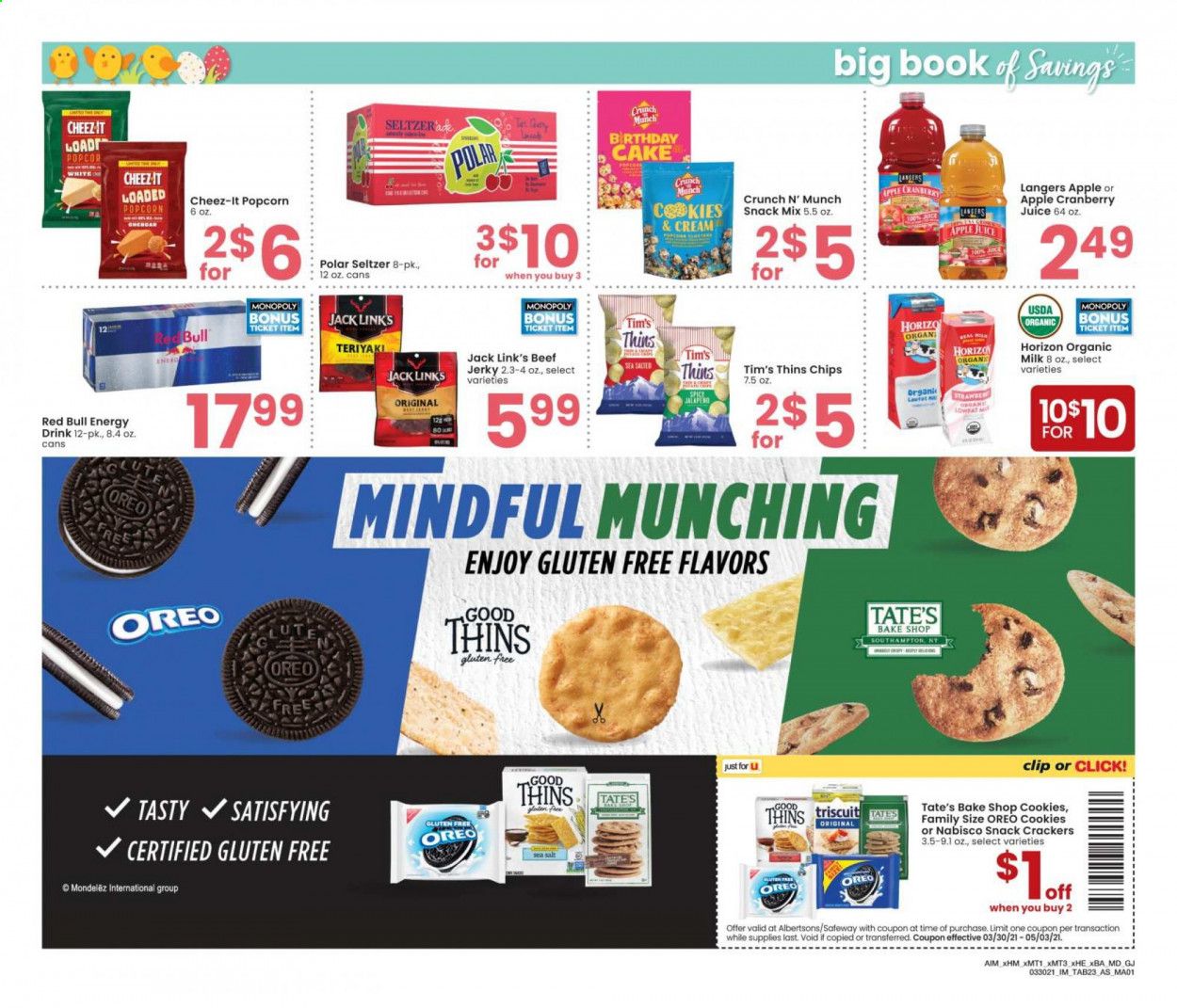 Albertsons (CA, ID, LA, MT, OR, TX, WA) Weekly Ad Flyer March 30 to May 3