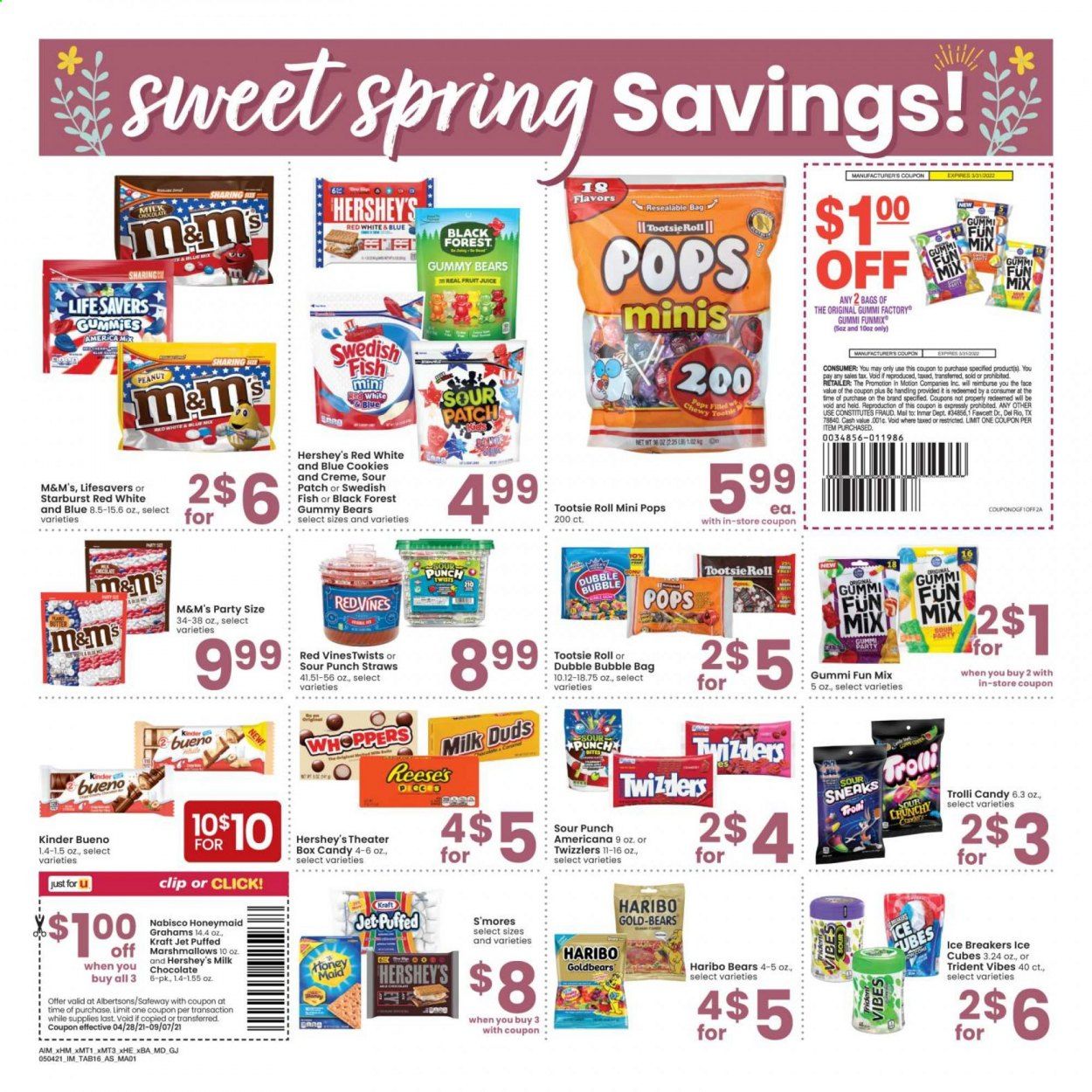 Albertsons (CA, ID, LA, MT, OR, TX, WA) Weekly Ad Flyer May 4 to May 31