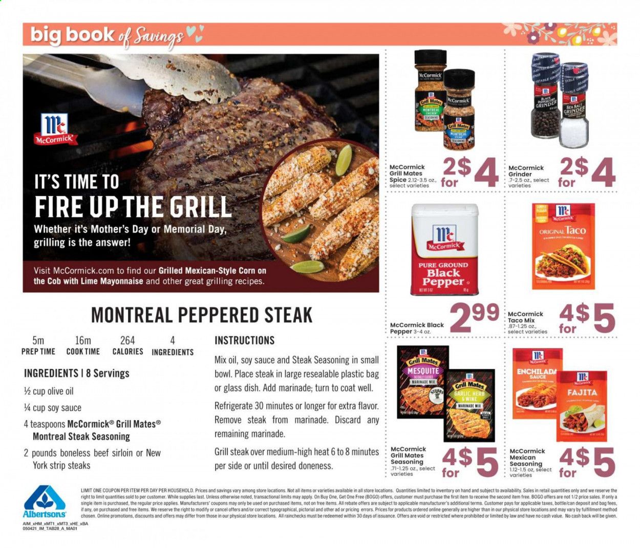Albertsons (CA, ID, LA, MT, OR, TX, WA) Weekly Ad Flyer May 4 to May 31
