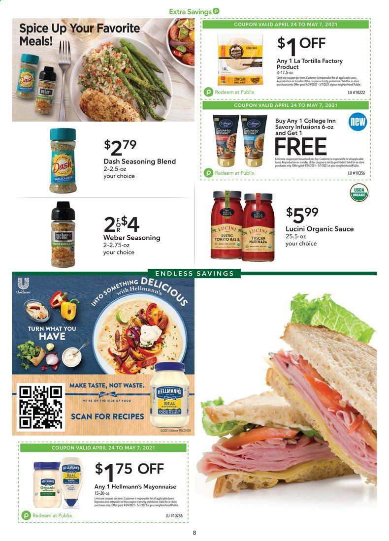Publix (AL, FL, GA, NC, SC, TN) Weekly Ad Flyer April 24 to May 7