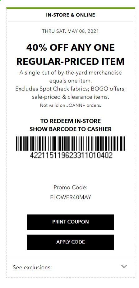 JOANN Weekly Ad Flyer May 3 to May 8