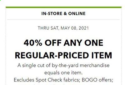 JOANN Weekly Ad Flyer May 3 to May 8