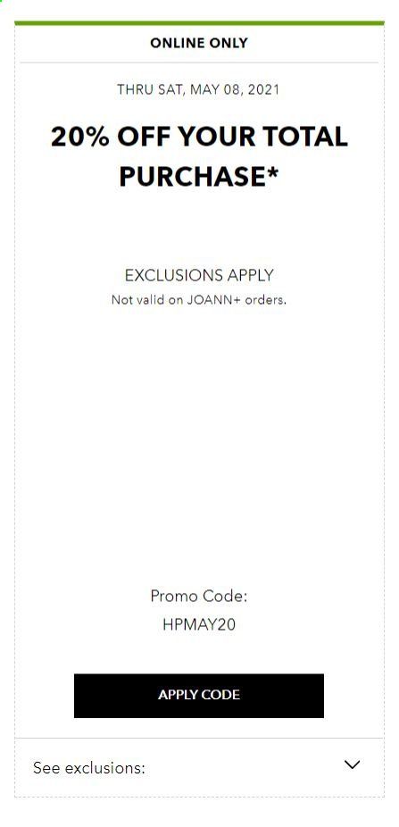 JOANN Weekly Ad Flyer May 3 to May 8