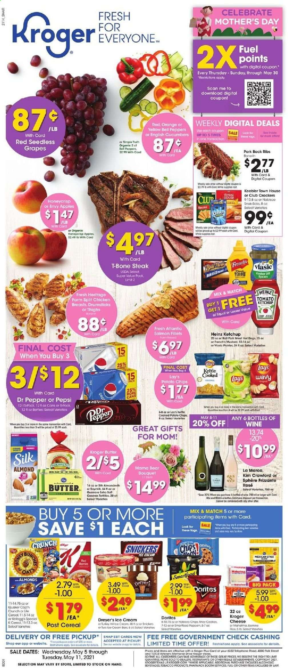 Kroger (GA, IL, LA, MI, OK, SC, TN, TX, VA) Weekly Ad Flyer May 5 to May 11