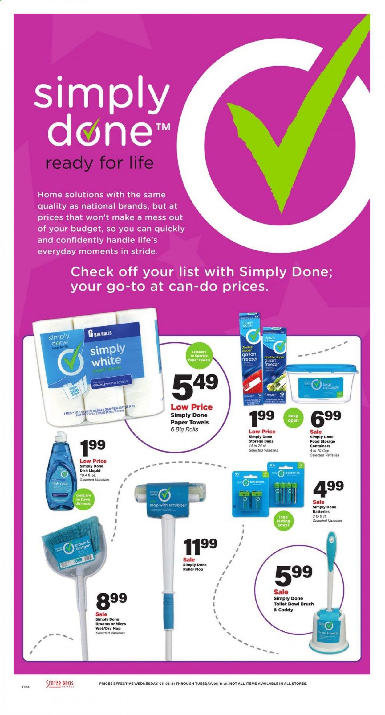 Stater Bros. (CA) Weekly Ad Flyer May 5 to May 11