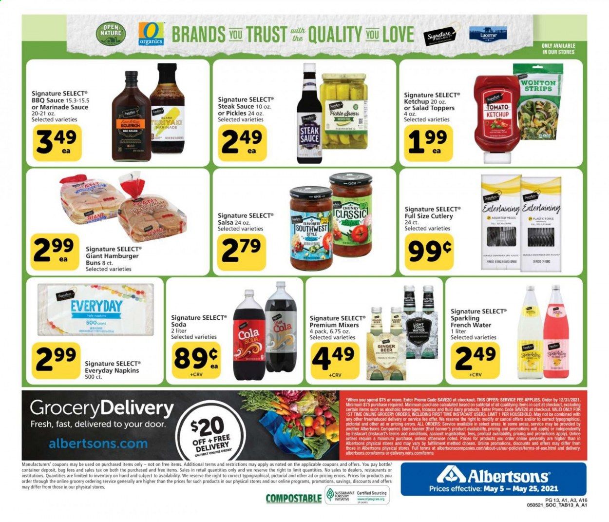Albertsons (CA, ID, LA, MT, OR, TX, WA) Weekly Ad Flyer May 5 to May 25