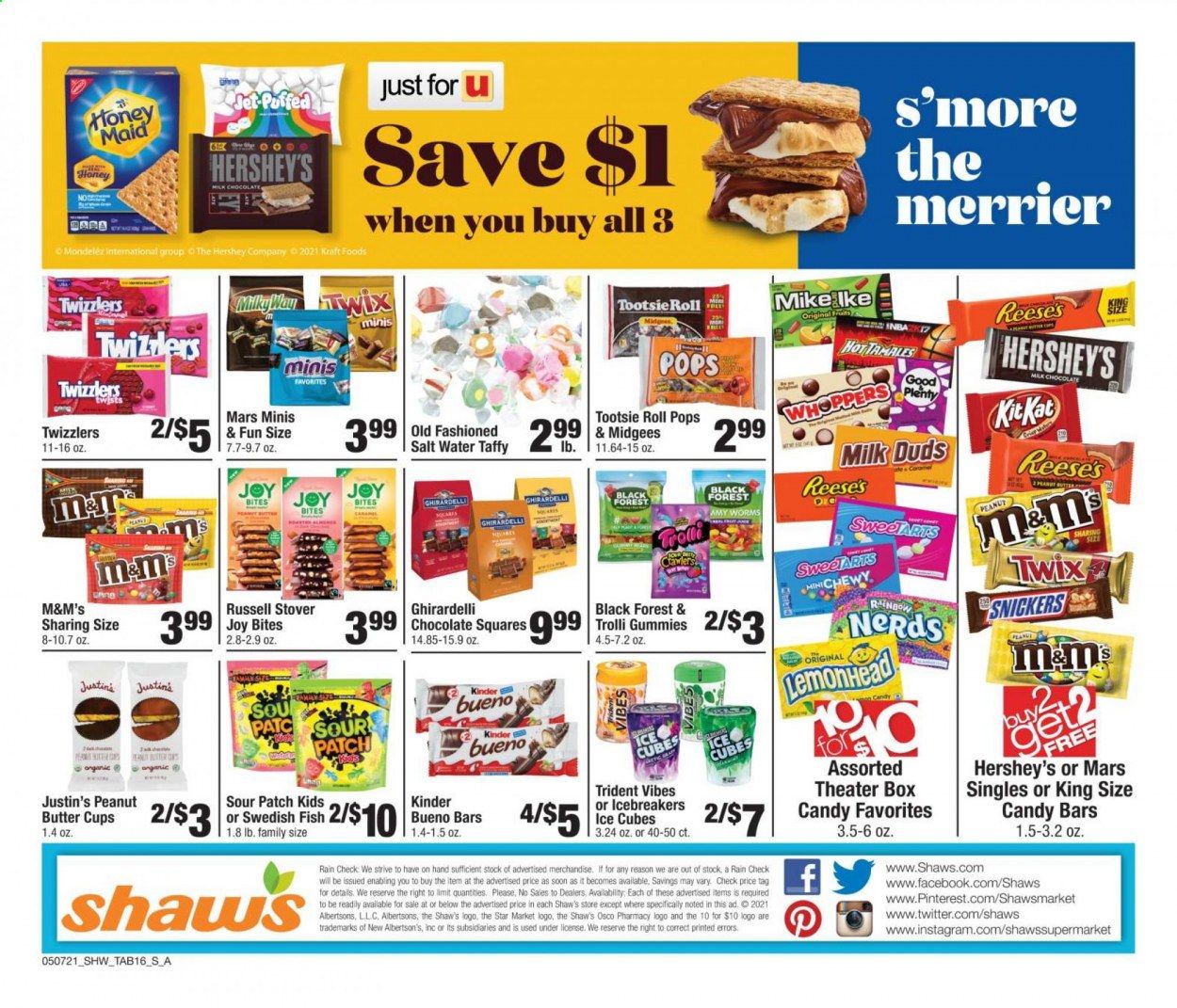 Shaw’s (MA, ME, NH, RI, VT) Weekly Ad Flyer May 7 to June 3