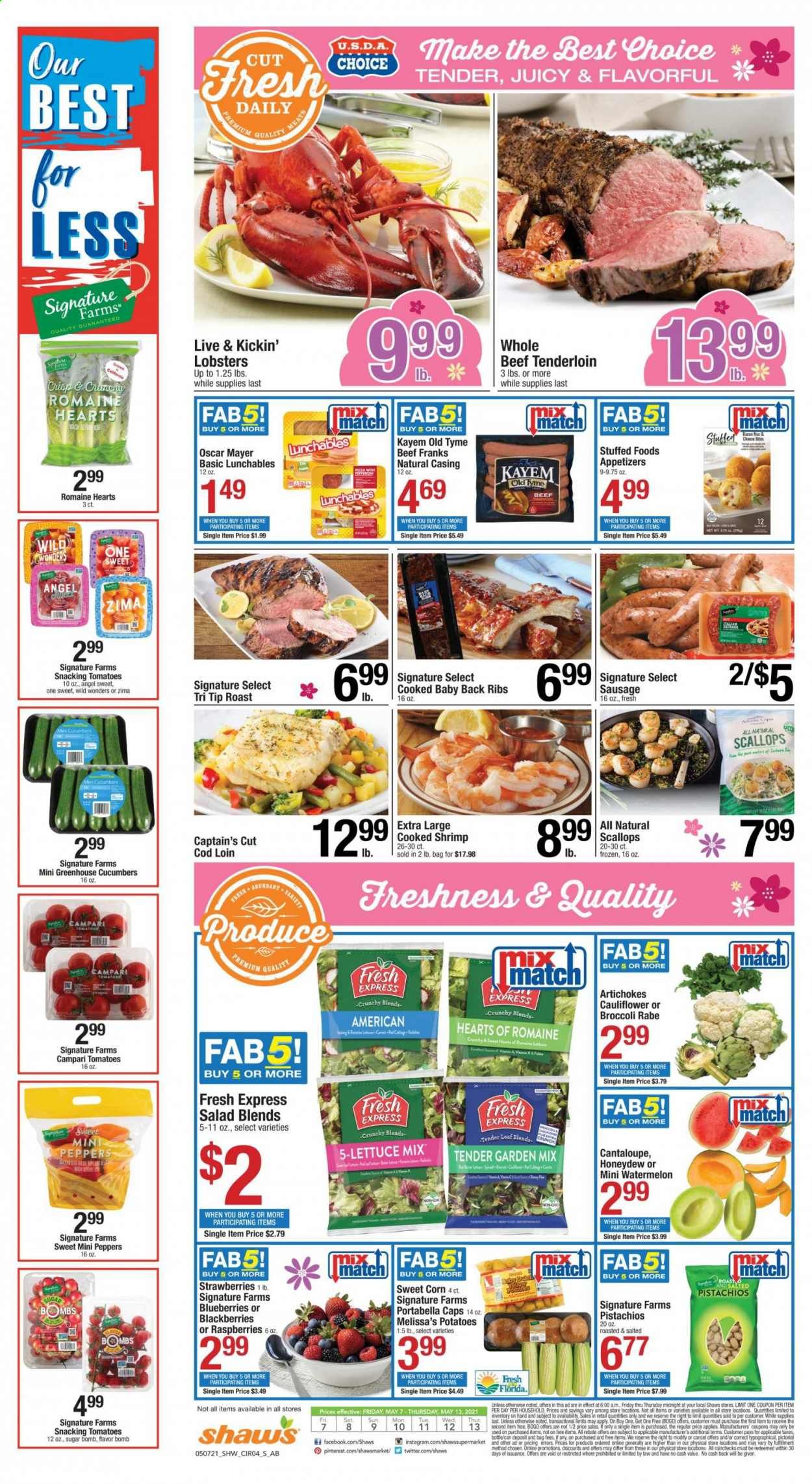 Shaw’s Weekly Ad Flyer May 7 to May 13