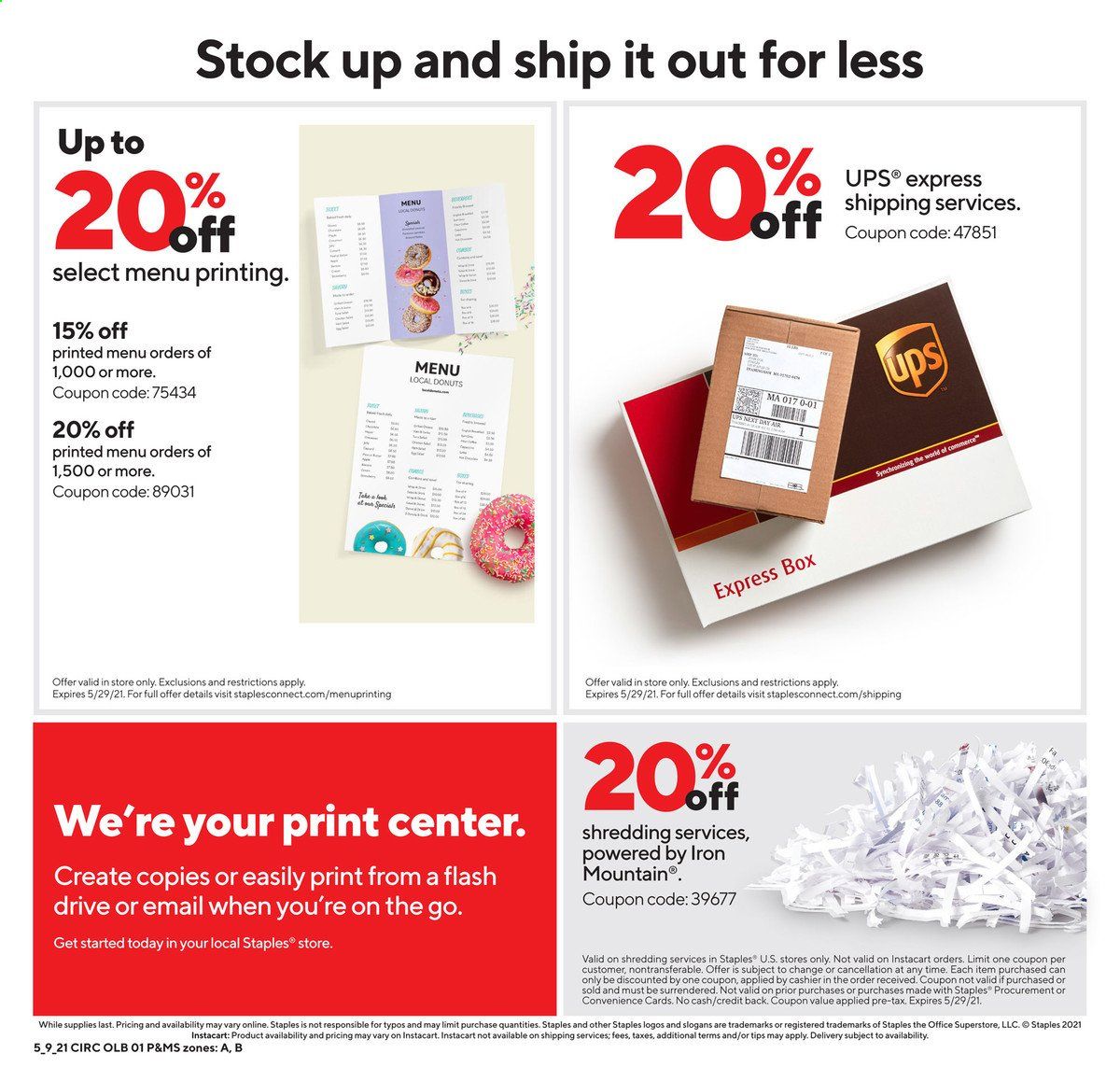 Staples Weekly Ad Flyer May 9 to May 15