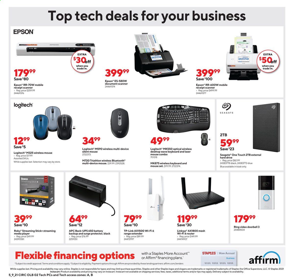 Staples Weekly Ad Flyer May 9 to May 15