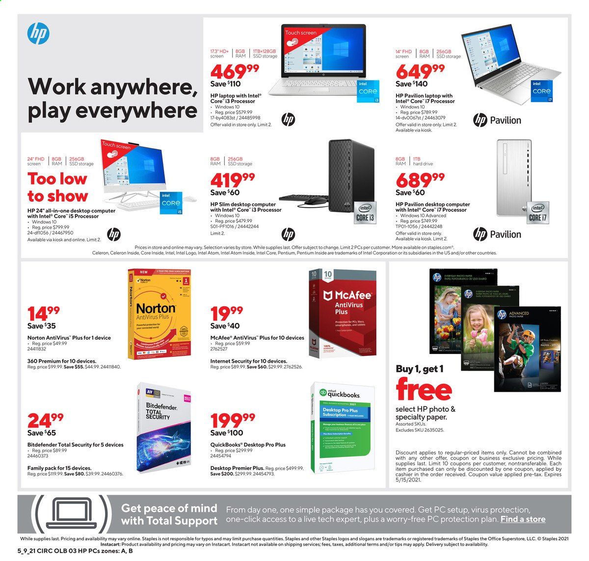 Staples Weekly Ad Flyer May 9 to May 15