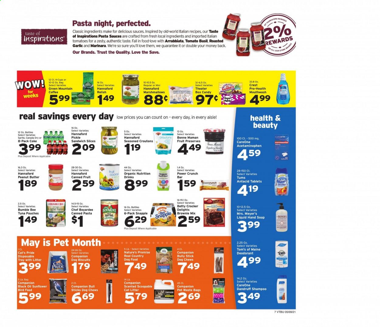 Hannaford (VT) Weekly Ad Flyer May 9 to May 15