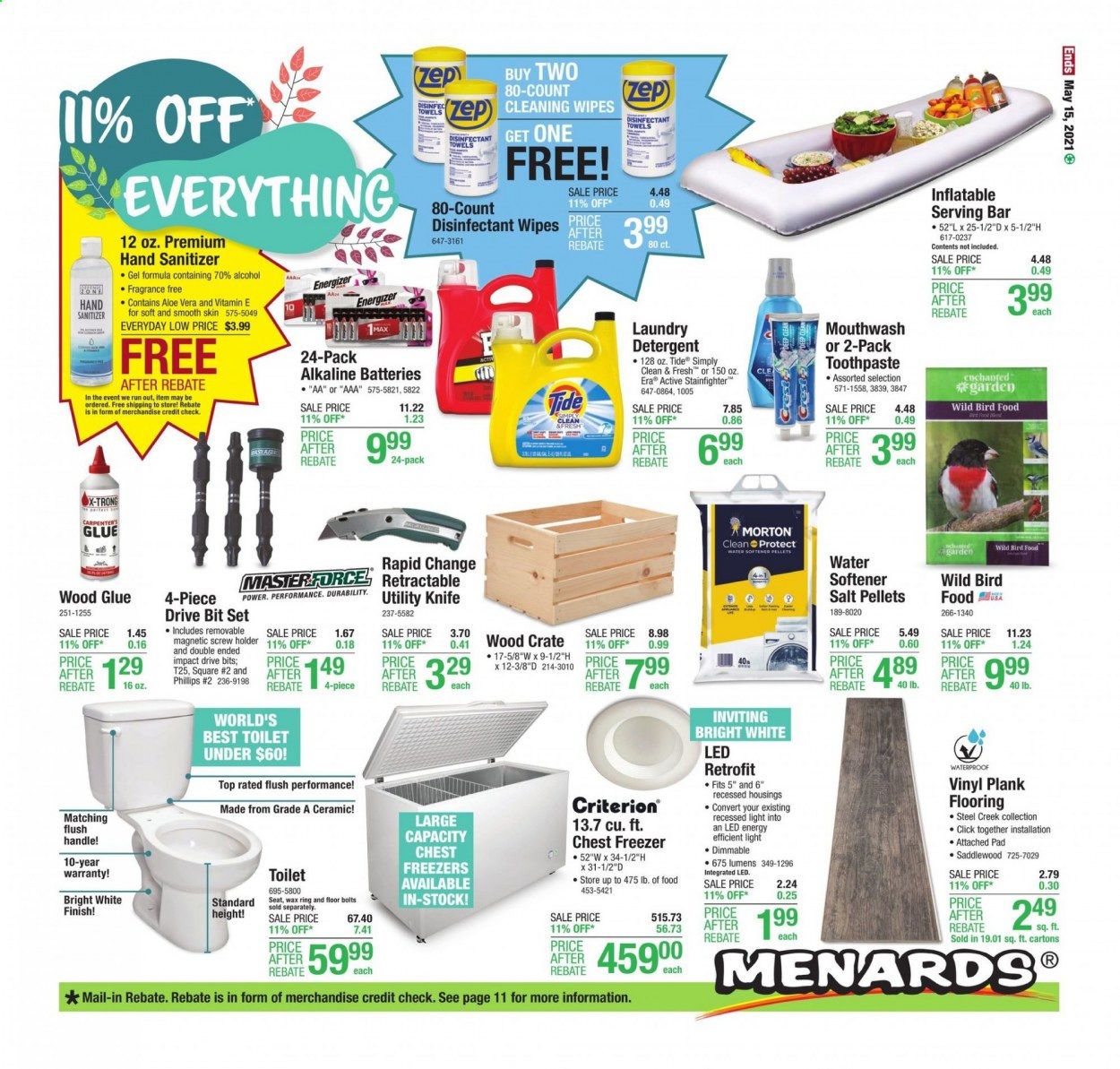 Menards Weekly Ad Flyer May 6 to May 15