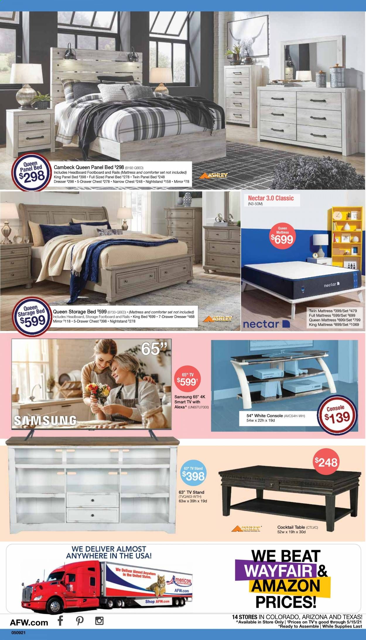 American Furniture Warehouse (AZ, CO, TX) Weekly Ad Flyer May 9 to May 15